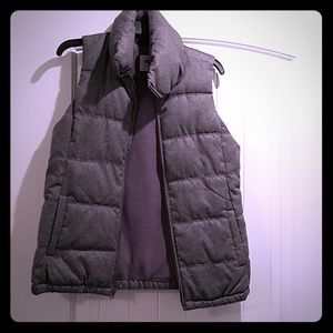 Puffy grey vest